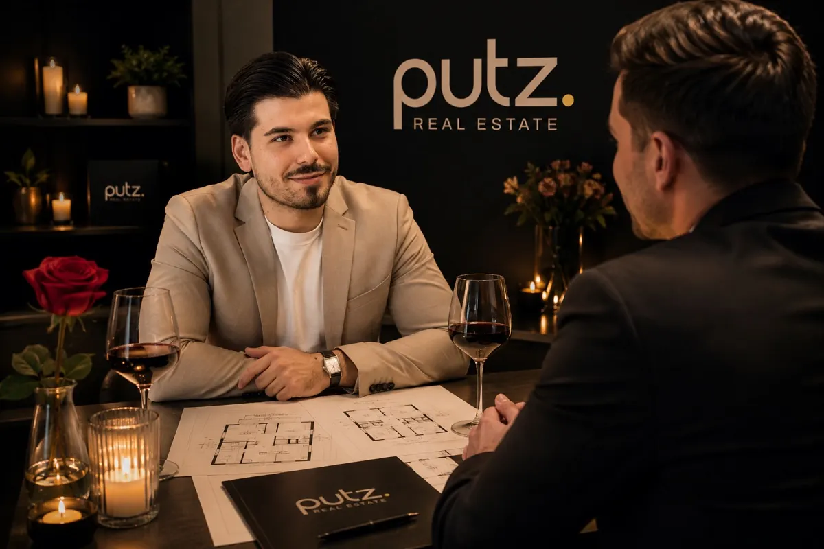 Persönliches Erstgespräch im Büro von PUTZ Real Estate